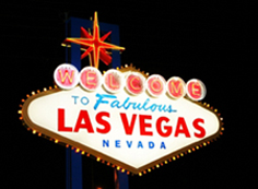Las Vegas backlit sign